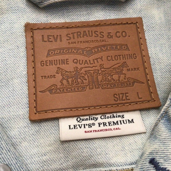 Levi Strauss and Company, big E Jean jacket. Size large. - Picture 3 of 6